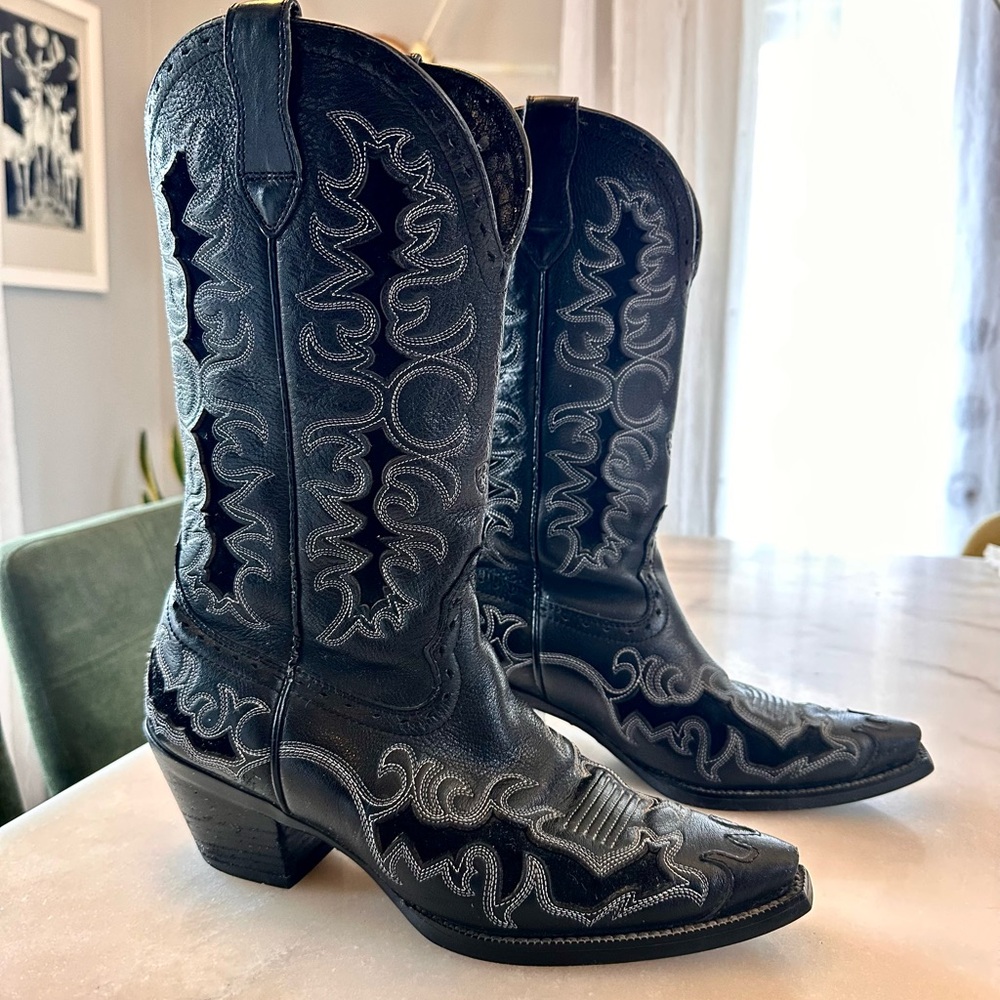Ariat Black Leather ‘Dandy’ Cowboy Boots